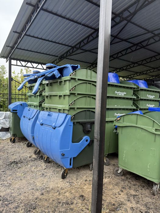 Євроконтейнер для сміття. Бак для сміття 1100л. Бак ТПВ 1.1м3