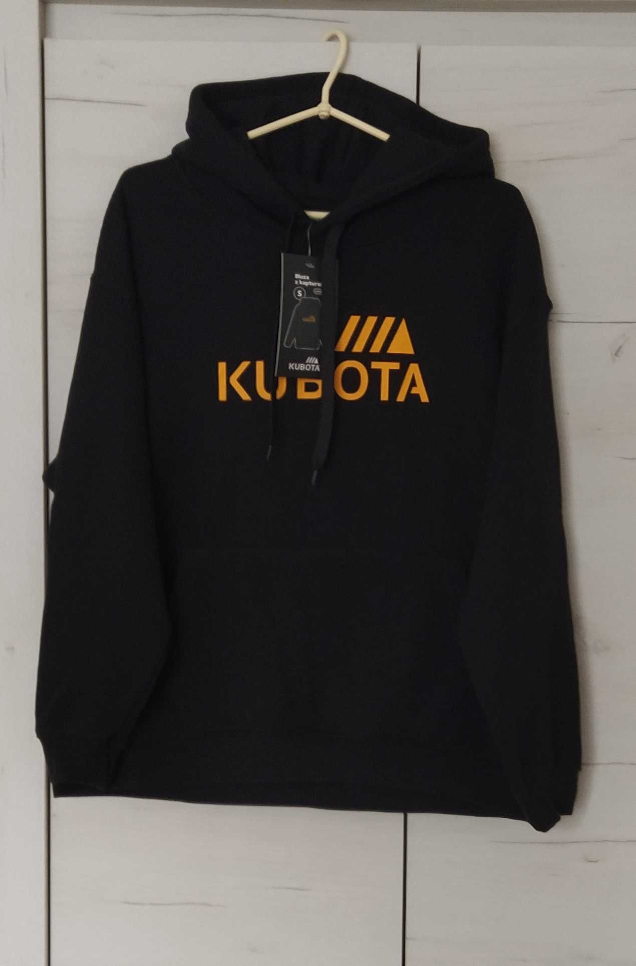 Czarna bluza z kapturem Kubota Unisex