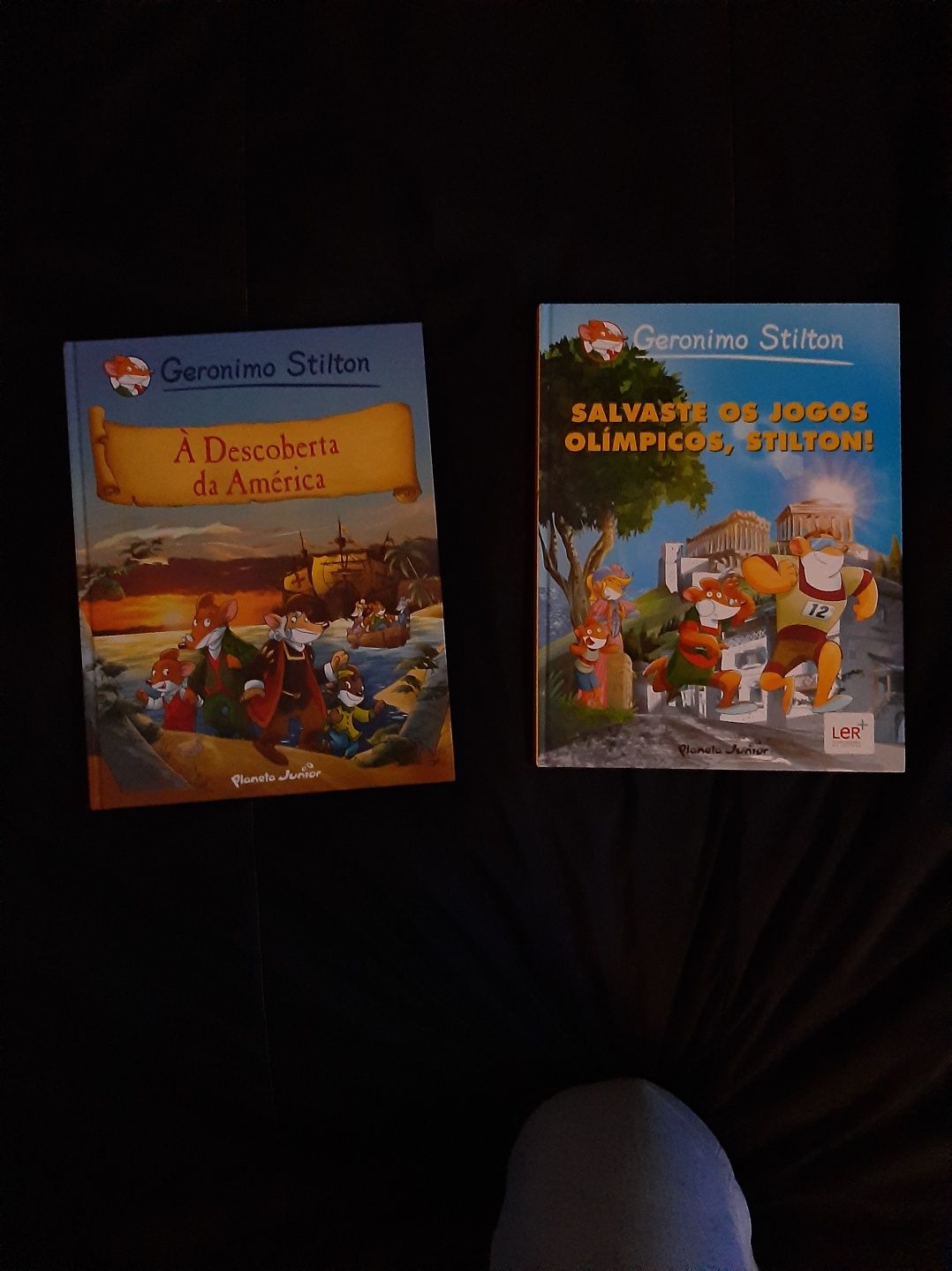 Livros Geronimo Stilton e do Capitão Cuecas