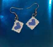 сережки из бисера