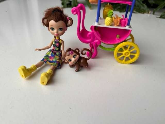 Enchantimals lalka Merit Monkey (Małpka Merit) i zwierzątko Compas