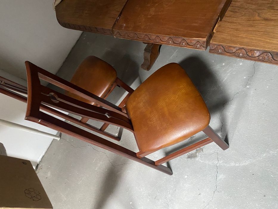 Conjunto mesa em carvalho