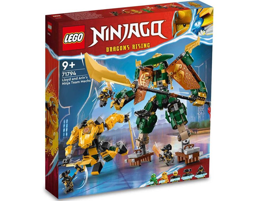 Новий Lego Ninjago 71794 Lloyd and Arin's Ninja Team Mechs робот Аріна