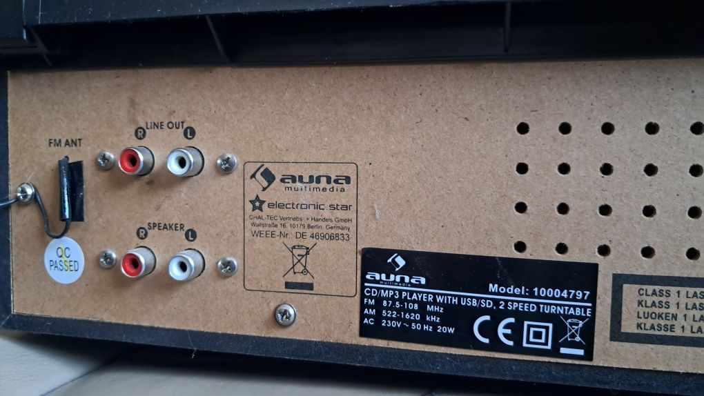 Multimedialny Gramofon Auna
