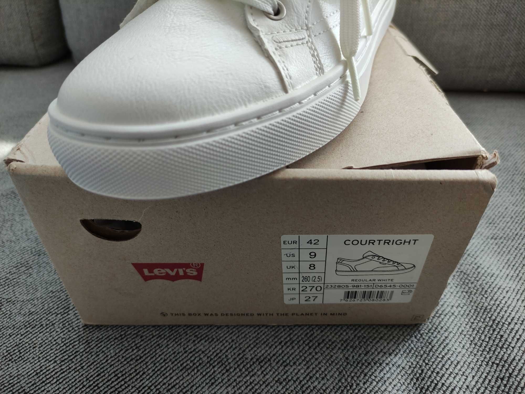 LEVIS Sneakersy białe | NOWE | Roz. 42 | 100% | ORYGIANLNE | Levi's