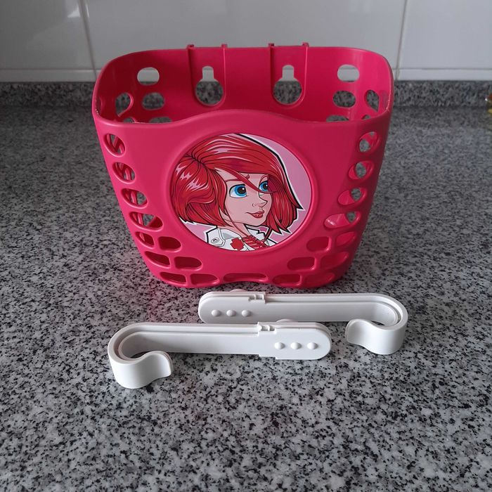 Cesto Rosa - Bicicleta ou Trotinete