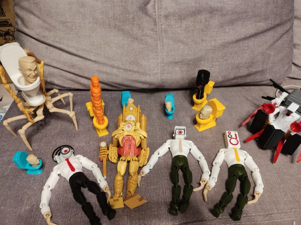 Figurki zabawki skibidi 3d druk