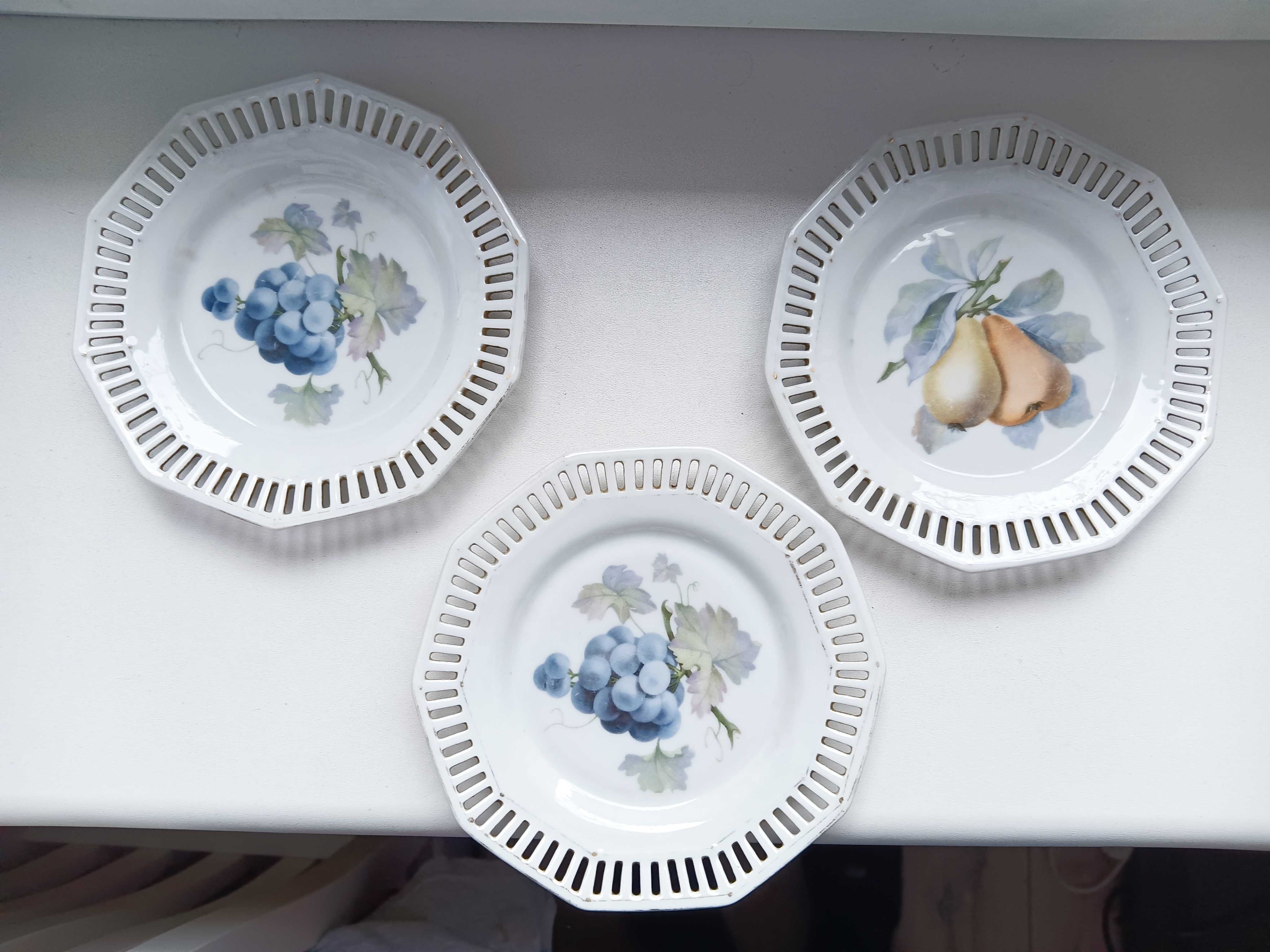 Talerzyki porcelana antyczne na owoce