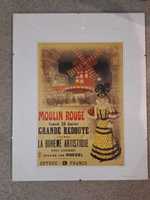 zestaw 2 plakaty paryż moulin rouge antyrama 40x50 obraz obrazek