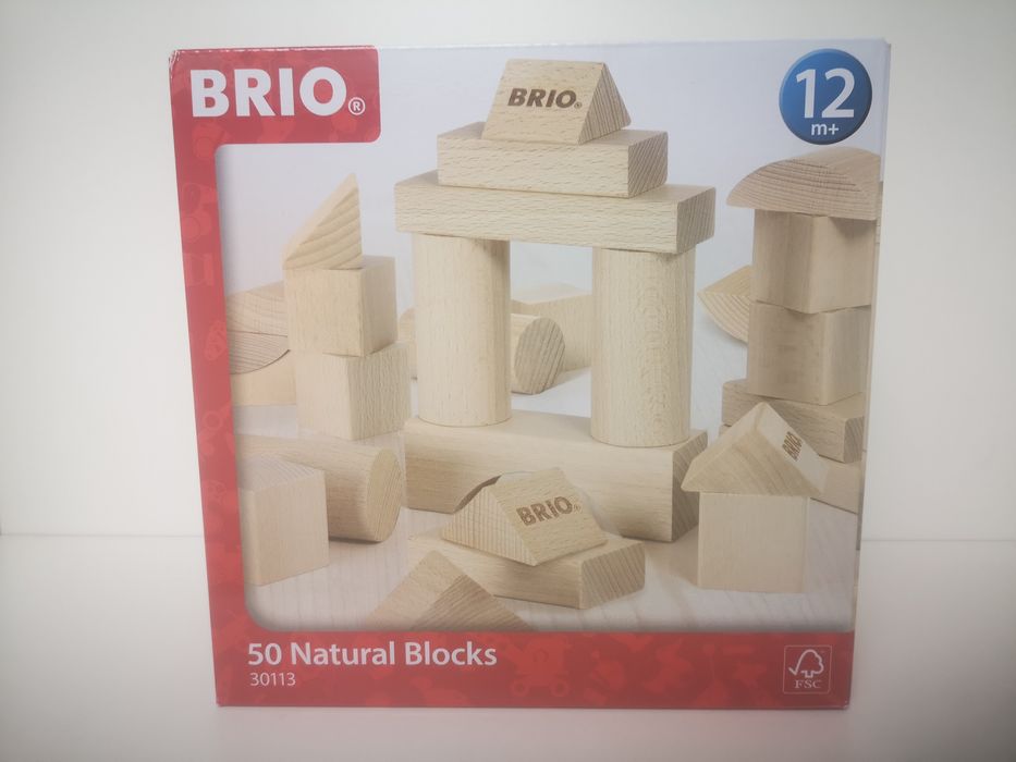 Brio - Zestaw 50 drewnianych klocków