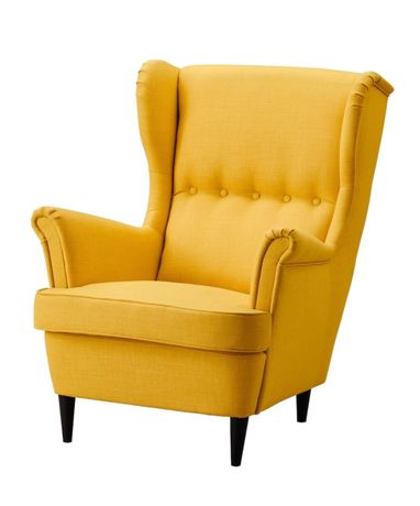 Fotel uszak żółty