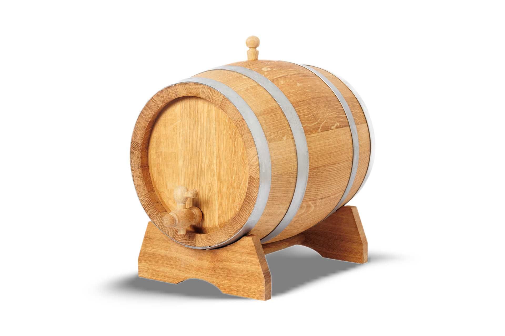 Dębowa beczka 15L na whisky bimber wino nalewki prezent (Atest PZH)