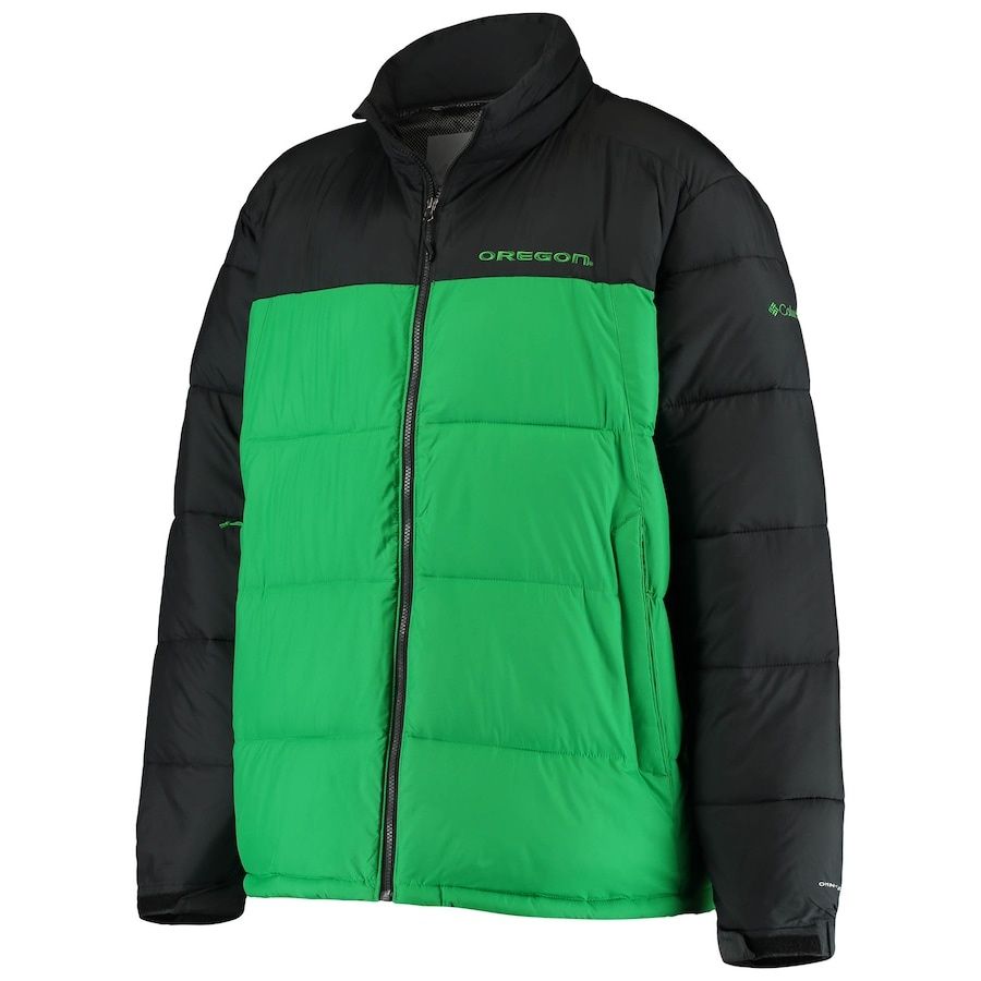 Мужская куртка Columbia Black/Green Oregon Ducks Pike Lake Omni-Heat F