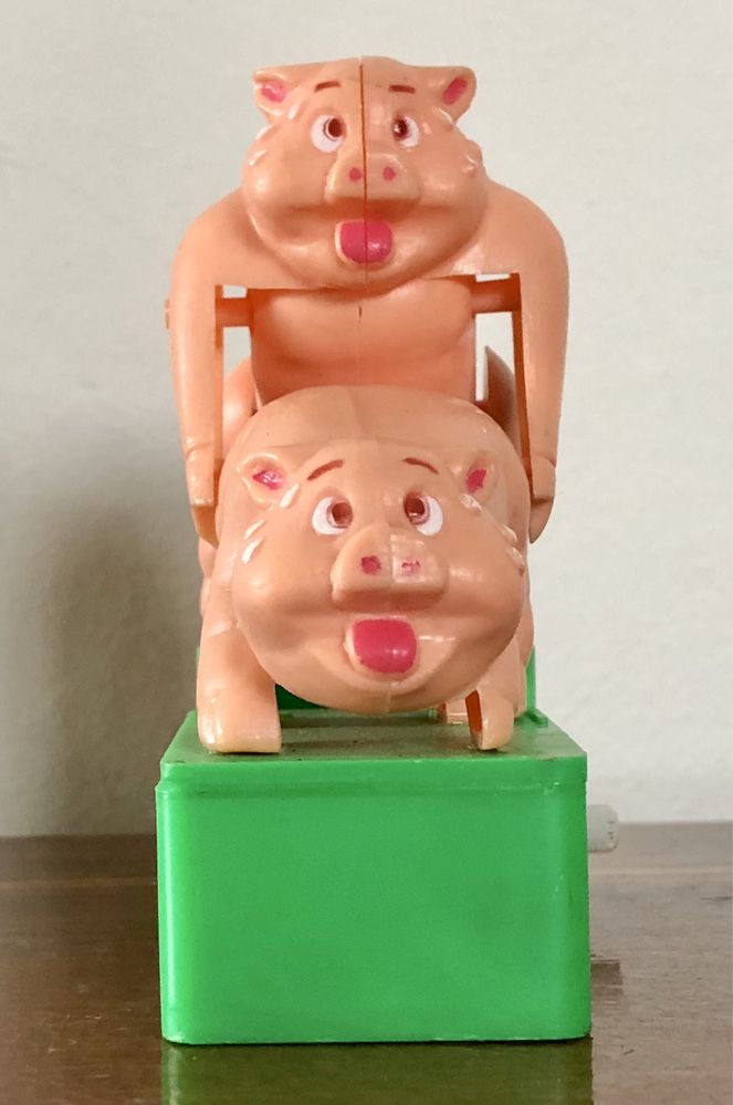 Retro sex świnki zabawka nakręcana dla dorosłych Hong Kong Porky Piggy