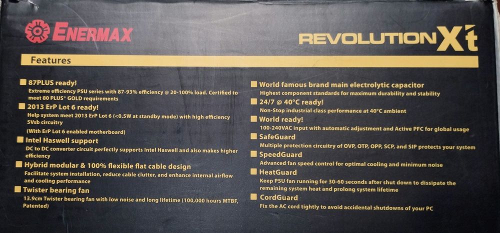 Zasilacz modułowy Gold 430W do RTX 2070 Noctua