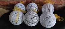 Bombki choinkowe, na drutach nie szydełkowe handmade