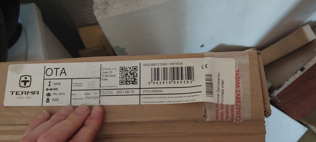 Grzejnik  suszarka drabinka therma 40x1200