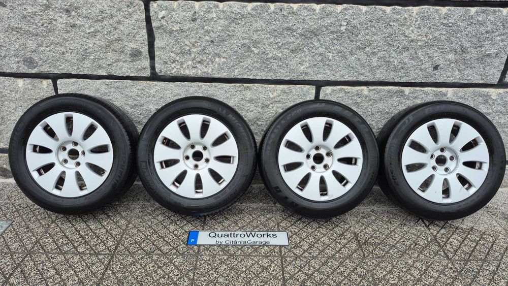 4 Jantes ORIGINAIS AUDI R16" 5x112 Et42 7J Ref: 8E0601,025AE com Pneus