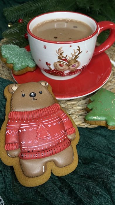 Пряники новорічні, набір, новогодние пряники, пряники на ялинку