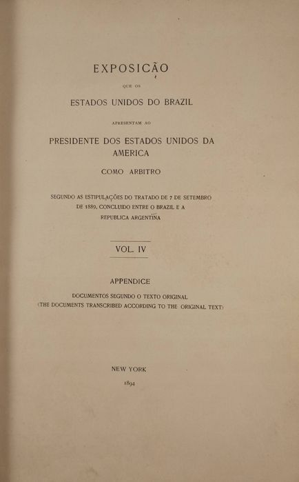 Brazilian Argentine Boundary Question 1894