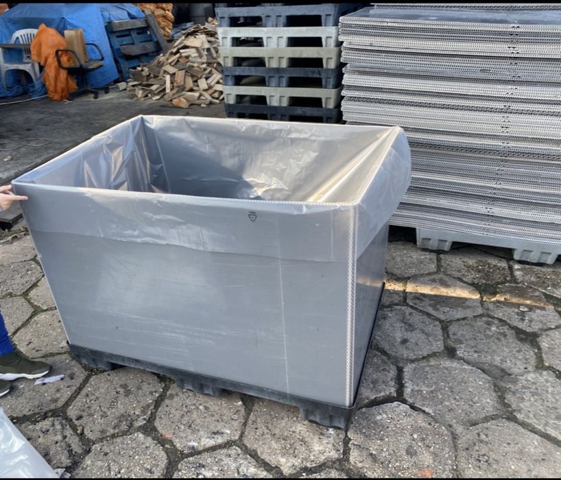 Skrzyniopaleta plastikowa box skrzynia