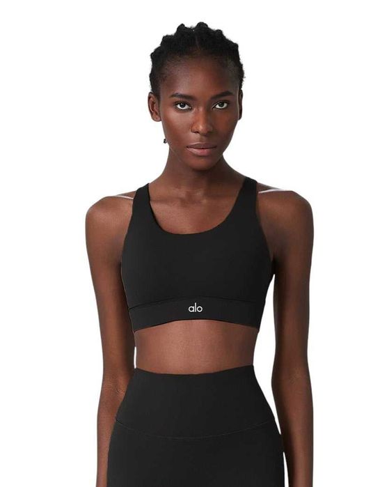 Топ Alo Yoga Elastic Bra Black