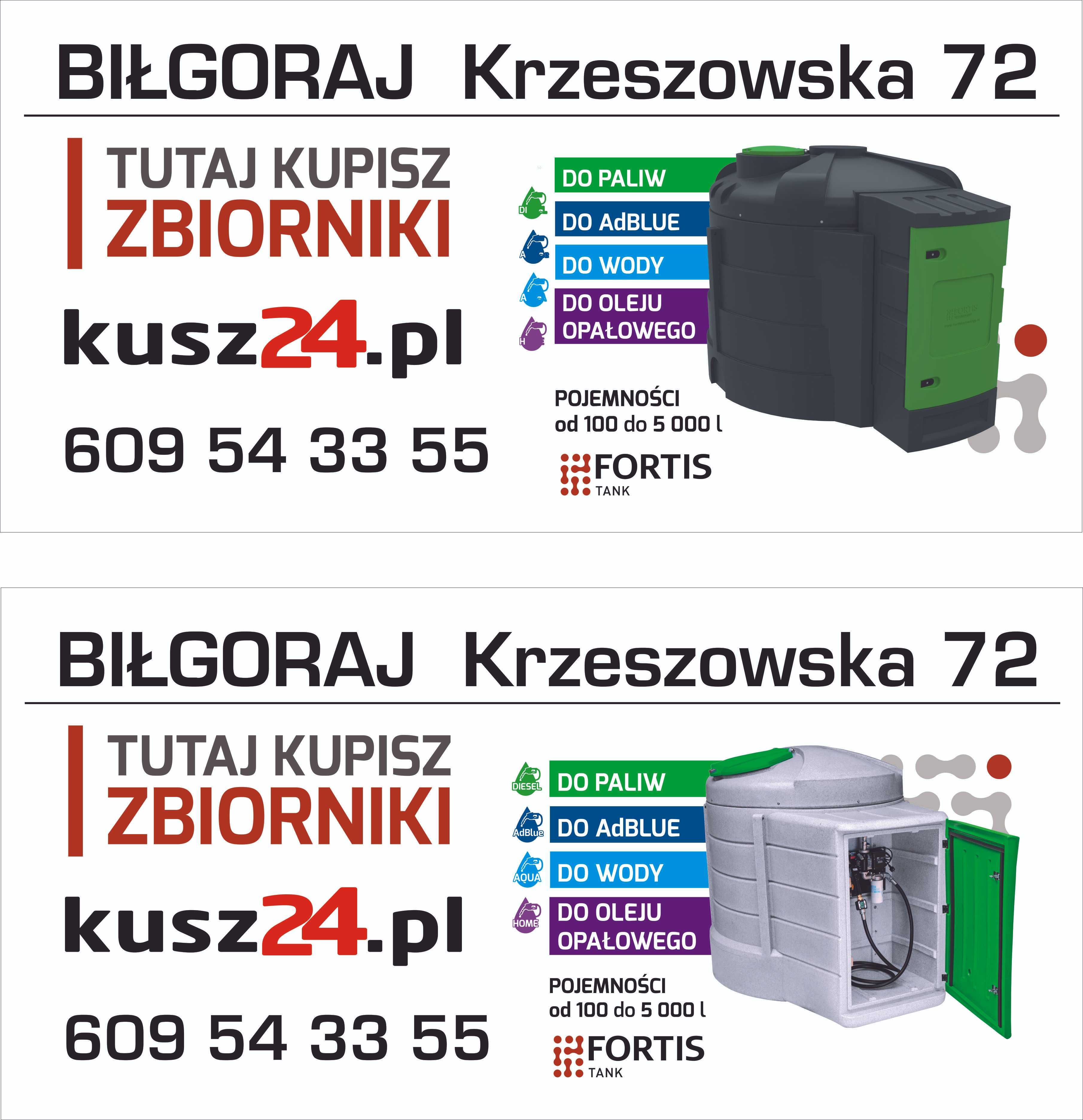 Zbiornik 5000 do wody na wode FORTIS AQUA od ręki dostawa