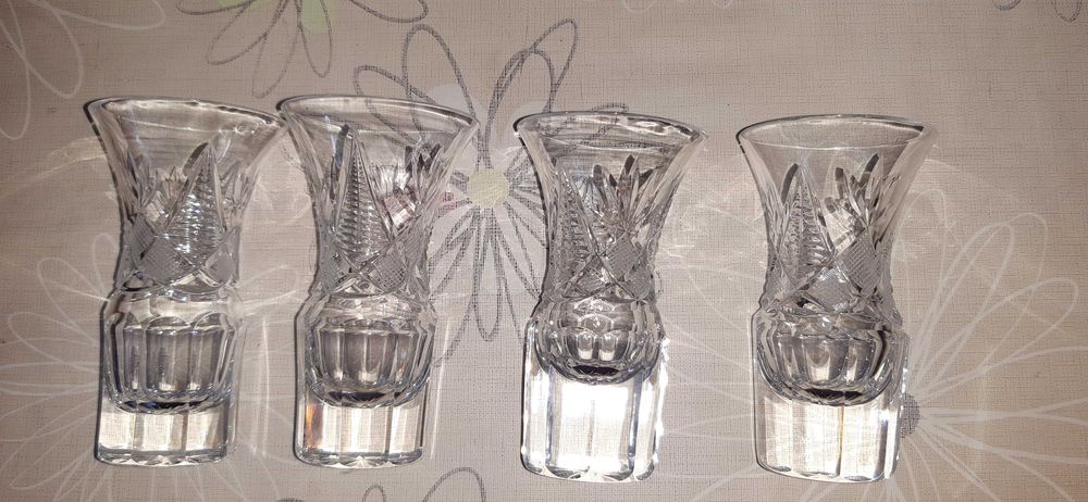 Szkło Kieliszki kryształowe czasow prl