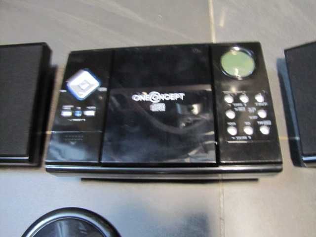 OneConcept V-12 Wieża stereo CD USB z pilotem czarna