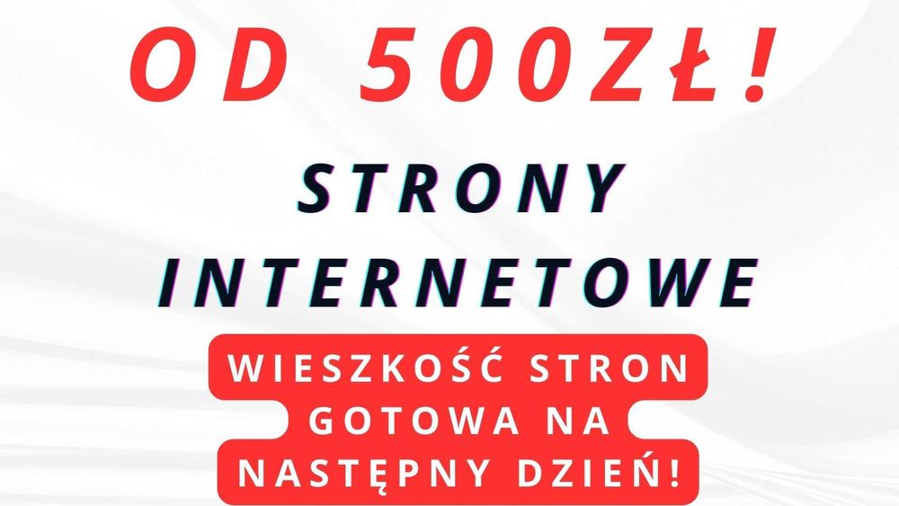 STRONY INTERNETOWE - Gotowa Na Nastepny Dzień | Płatność Po Wykonaniu!