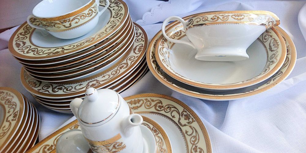 OKAZJA! Porcelana serwis obiadowy+kawowy 51 szt. Fine Royal Porcelain