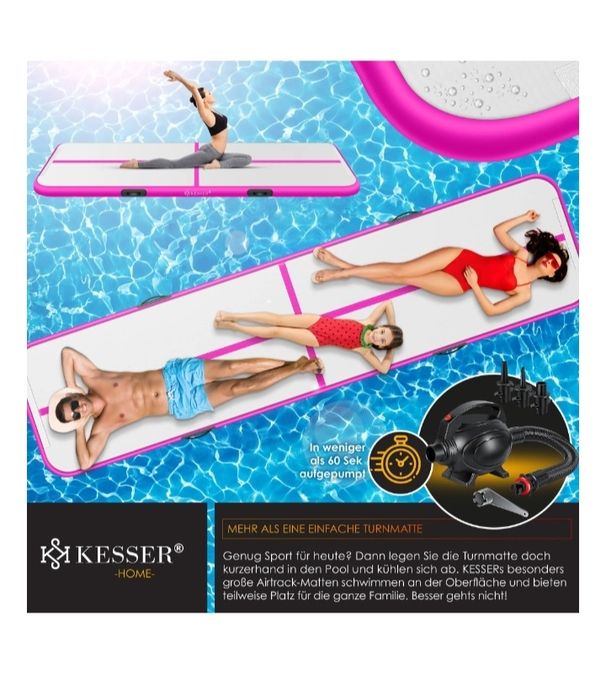 Dmuchana mata gimnastyczna Airtrack Fitness 3m