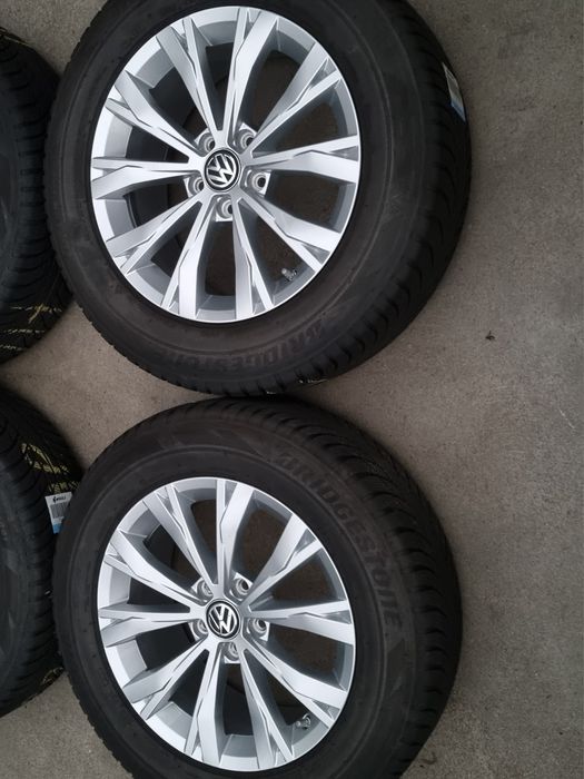 Koła Zimowe Alu z czujnikami 17" VW Tiguan II 2 5x112 Oryginalne
