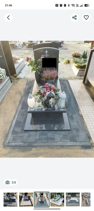 Naprawa pomników, podnoszenie pomników, obróbka pomników.