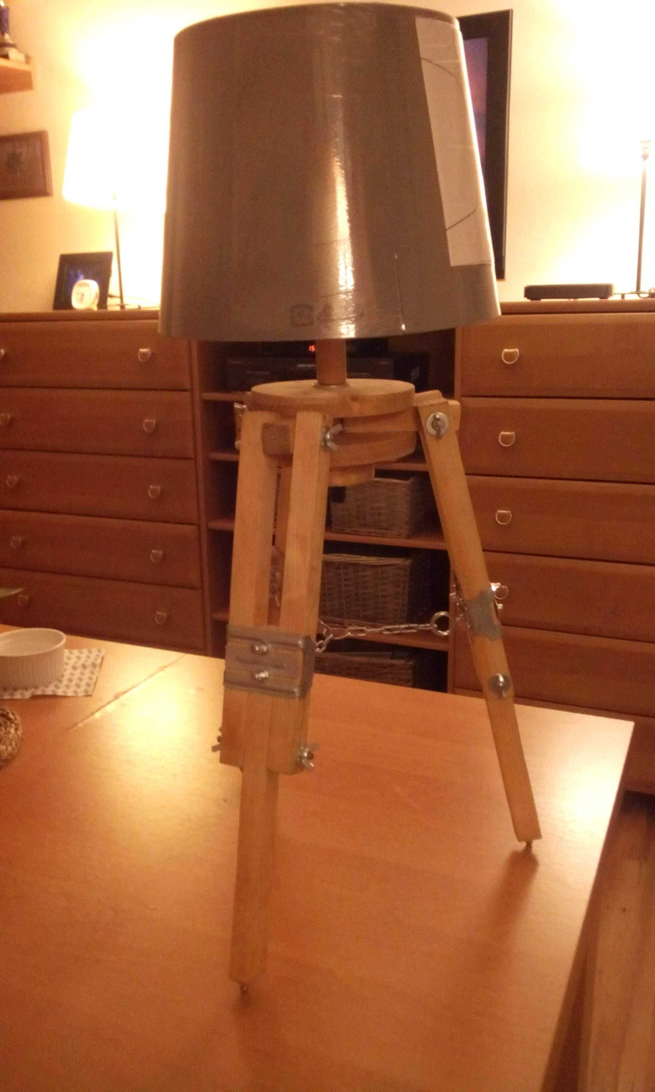 lampa na prąd handmade