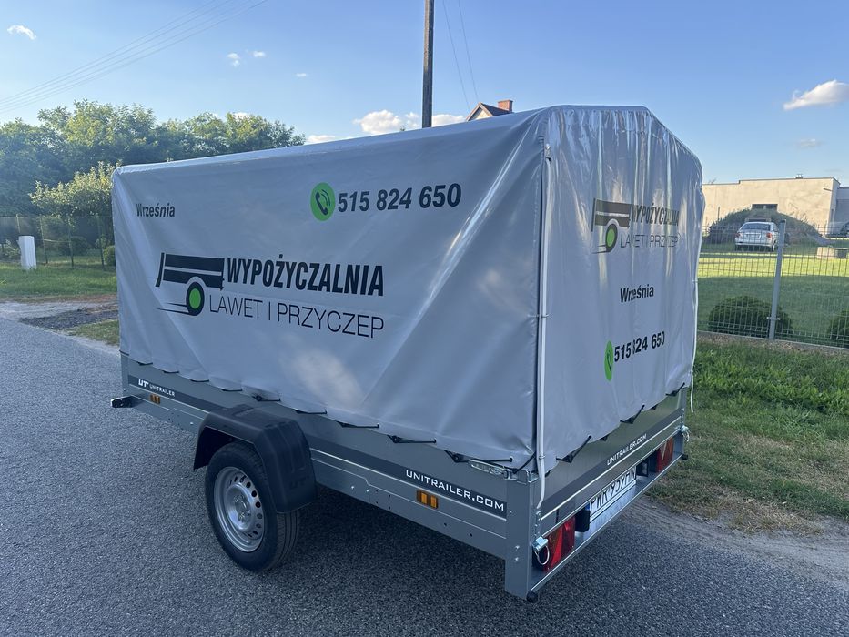 Wypożyczalnia wynajem Przyczepka 750 kg 264/150 cm