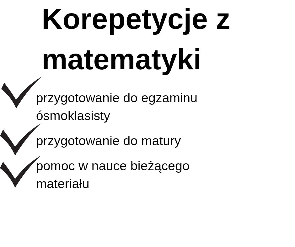Korepetycje z Matematyki