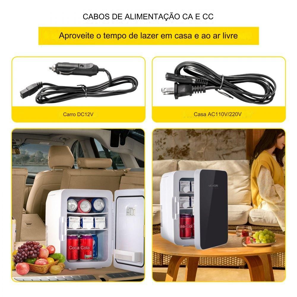 Mini Frigorífico de 20L 2 em 1 com Controlo