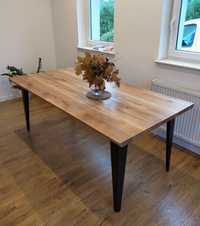Stół drewniany loft na wymiar dąb jesion
