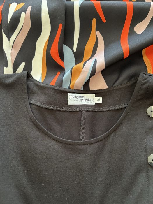 Wizytowa sukienka rozm 46 unikatowy fason