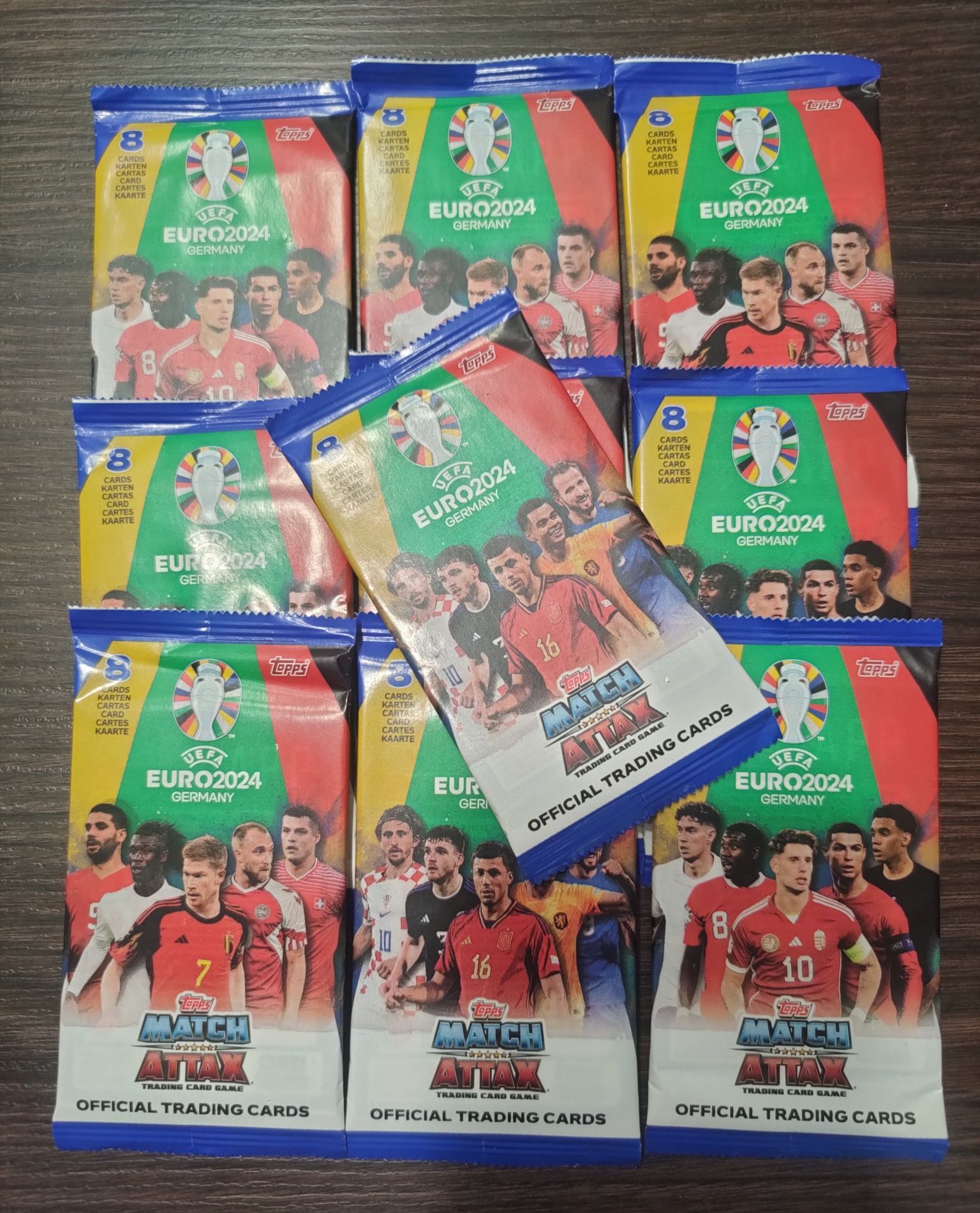 10x saszetek Topps UEFA Euro