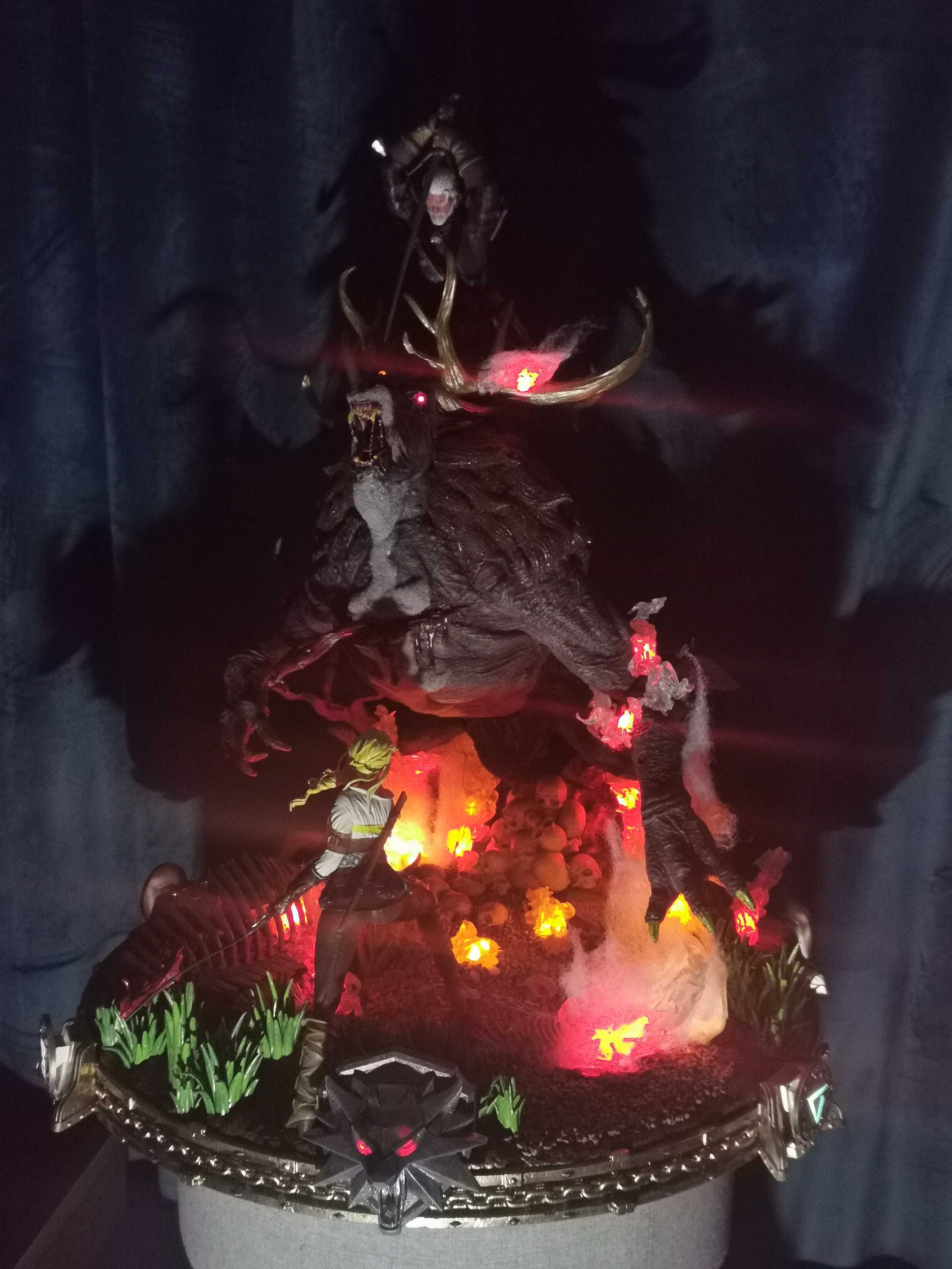 Wiedźmin, Ciri, Bies, diorama ok. 50*50 cm