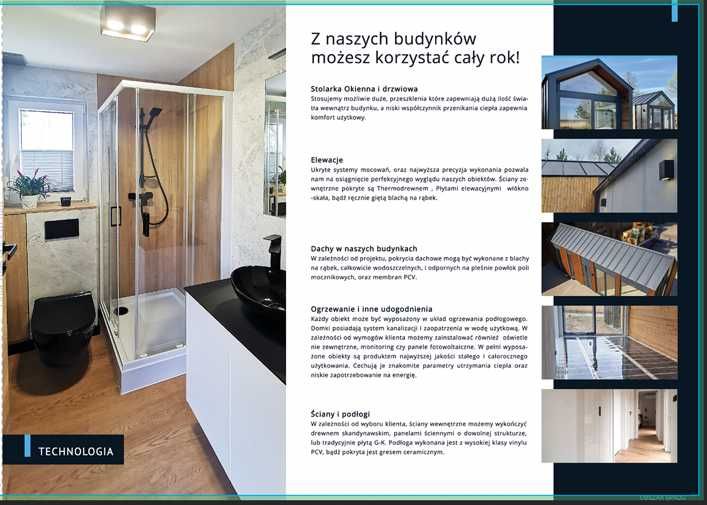 Domek modułowy całoroczny 38,5m2  +antresola