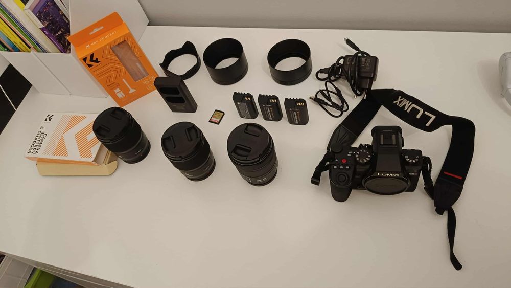 Panasonic Lumix s5II w zestawie z obiektywami. Na gwarancji.