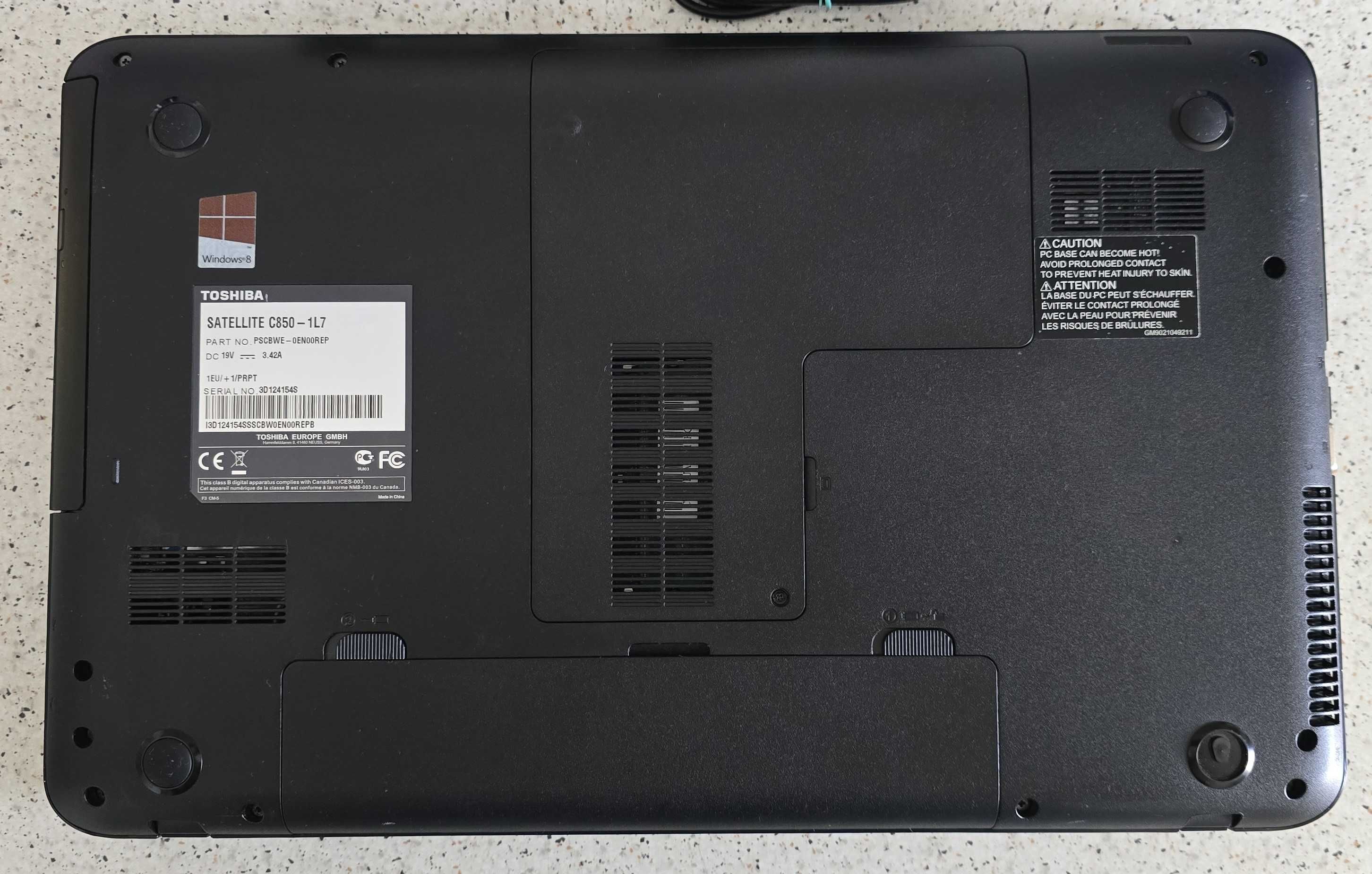 Portátil Toshiba C850-1L7