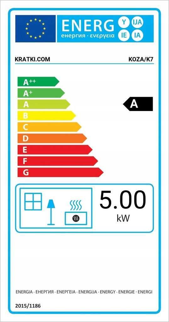 Piec żeliwny koza kominek żeliwny K7Ø130 K7 3-8kW