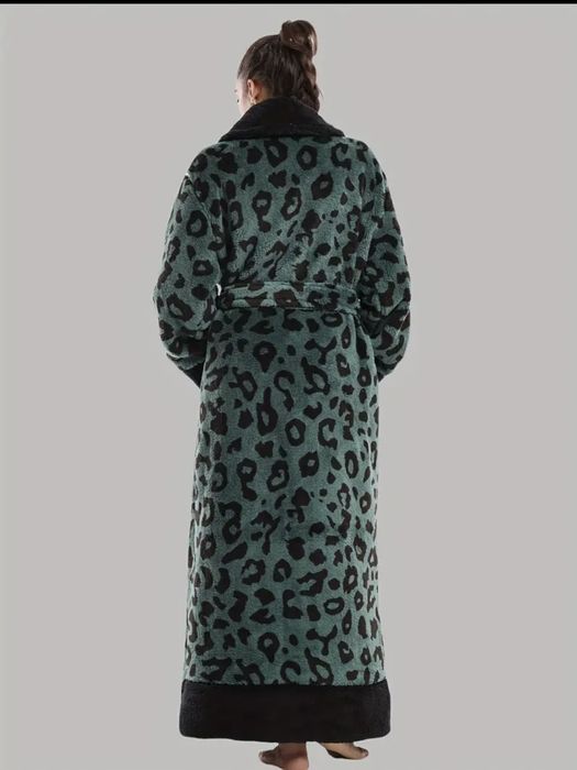 Тёплый уютный длинный халат Oversize