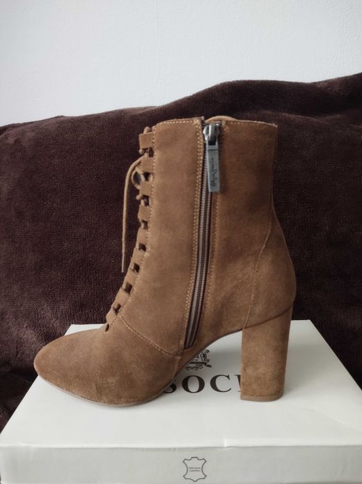 botki skóra naturalna zamsz Pepe Jeans 37,5-38