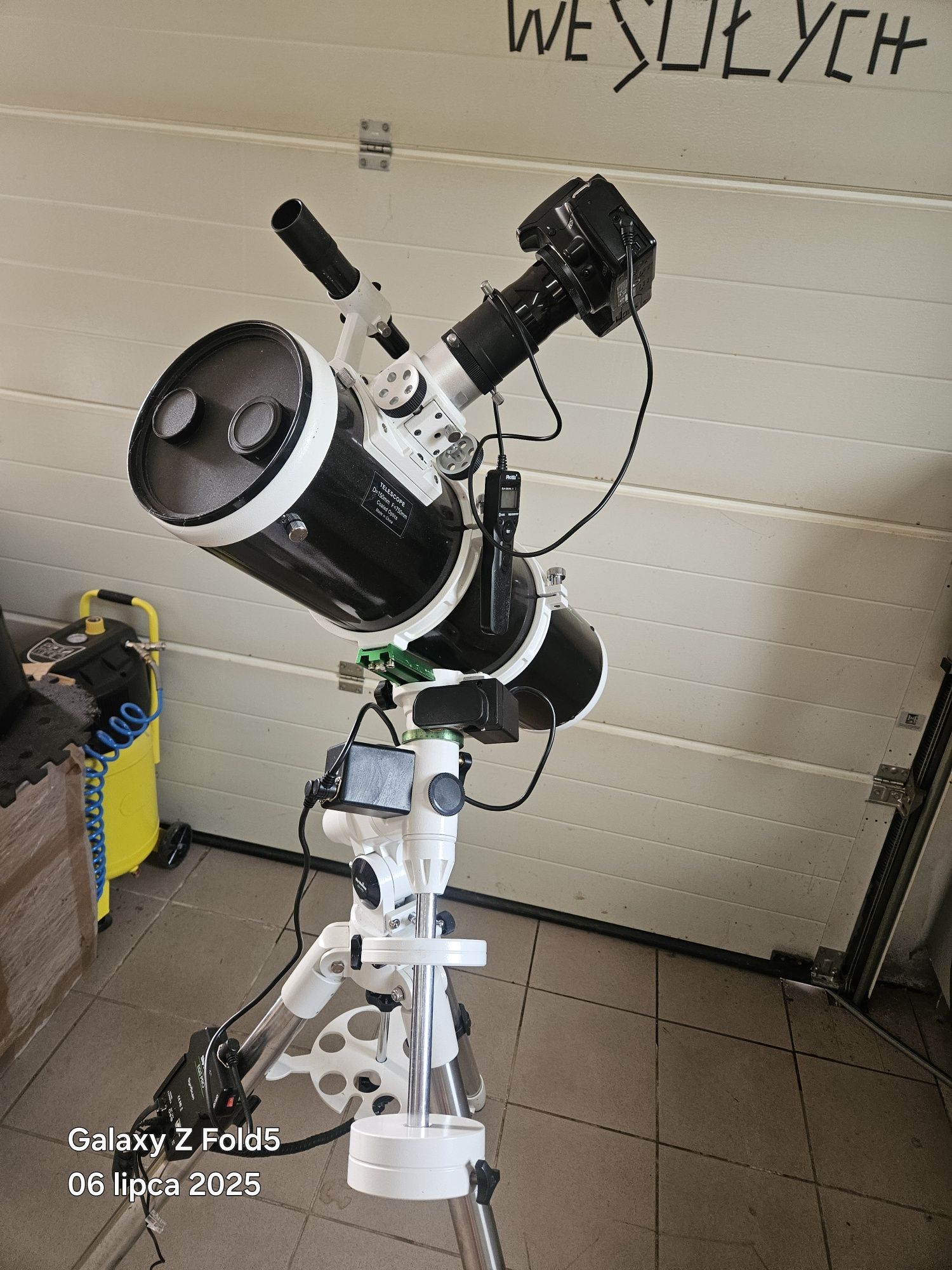 Teleskop zestaw kamera aparat Sky watcher 150P eq3 SynScan