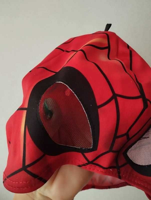 nowy wzor stroj spiderman r 104 czarny maska super stan